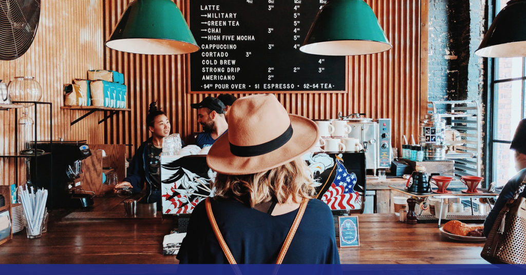 Customer at Coffee Shop Business